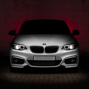 white bmw front image